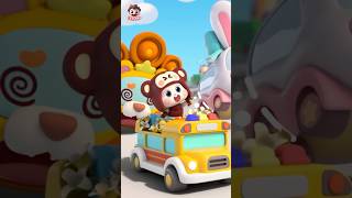 Wheels on the Bus  Learn Animals youtubeshorts shorts [upl. by Yehtomit]