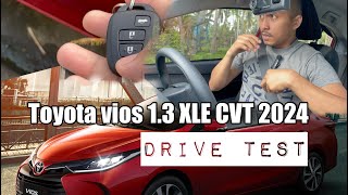 Drive Test  New Toyota VIOS 13 XLE CVT 2024 Red Mica Metallic [upl. by Keviv]