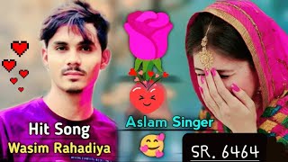 Aslam Singer New Song SR 6464 Full Song Aslam Singer Zamidar [upl. by Eceinart]