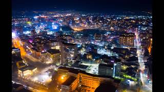 Prishtina Timelapse  day to night VIDEO 5K [upl. by Richey]