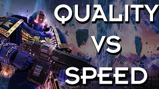 Quality vs Speed Mode  Space Marine 2 PS5 [upl. by Nitreb]