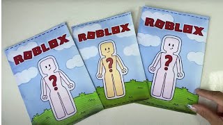 HAZ UN ROBLOX CASERO  Blind Bag Roblox paper diy asmr tutorial [upl. by Oicaro]