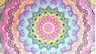 Full page colorful mandala art  Art Therapy [upl. by Notgnilliw]