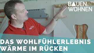 Wandheizung  gleichmäßige Wärme von der Wand [upl. by Epuladaug71]