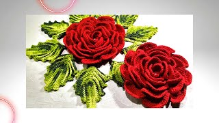 MEGA FLOR DE CROCHÊ PARA APLICAÇÃO PASSO A PASSOcroche flordecrocheflorparaapicação [upl. by Panthia]