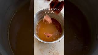 Caramel peacan cheesecake shorts food cake [upl. by Attelahs]