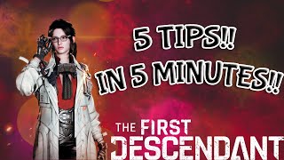 5 TIPS ON HOW TO MAKE BOSSES A LOT EASIER The First Descendant [upl. by Ojyma]