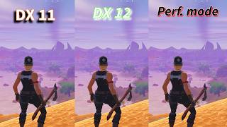 DX 11 vs DX 12 vs Performance Mode  Fortnite Chapter 5  RX 6650 XT [upl. by Julie784]