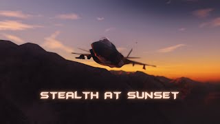 STEALTH at Sunset  4k Stealth Footage [upl. by Gan504]