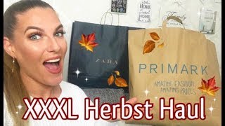 🍁XXXL HERBST FASHION HAUL 🍁 PRIMARK ZARA HampM DEICHMANN AMAZON [upl. by Neau]