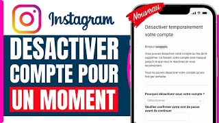 Comment Desactiver Un Compte Instagram Pour Un Moment  En 2024 [upl. by Gaskin876]