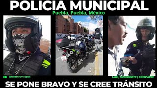 policia se pone bravo y se cree transito policiamunicipal [upl. by Yzmar]