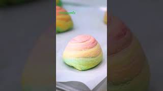 Thermomix® Singapore Recipes  How to wrap Rainbow Yam Swirl Flaky Skin Mooncakes [upl. by Ahsikym724]