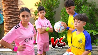 Heidi and Zidane play football with Jason Vlog [upl. by Schrick]