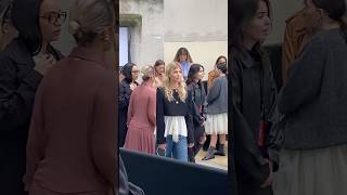 Clemence Poesy arriving to the chloe Show in Paris 🇫🇷 clemencepoesy chloe pfw fashionweek [upl. by Almeta375]