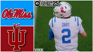 10 Ole Miss vs 7 Indiana Playoff Simulation CFB 25 PS5 [upl. by Greff]