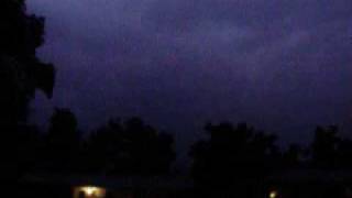 Lots of CGs and Loud Thunder in Cushing Oklahoma Thunderstorm 05302010 p1 [upl. by Akenom]