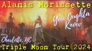 ALANIS MORISSETTE Live 2024  Triple Moon Tour  YOU OUGHTA KNOW  Charlotte NC  June 26 2024 [upl. by Ysus]