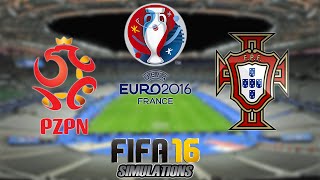 FIFA 16  EUROCOPA 2016 Polônia X Portugal [upl. by Anrev]