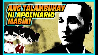 ANG TALAMBUHAY NI APOLINARIO MABINI  BAYANI [upl. by Alleram461]