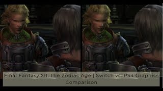 Final Fantasy XII The Zodiac Age  Nintendo Switch vs PS4 Graphics Comparison DirectFeed [upl. by Edme]