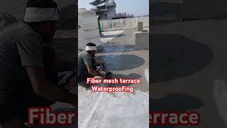 How to do fiber mesh terrace waterproofing [upl. by Herschel]