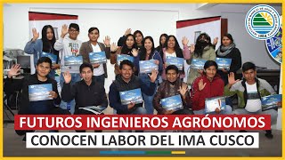 🟢 UNSAAC Futuros ingenieros agrónomos conocen labor del IMA Cusco [upl. by Odraner]