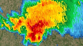 2024 Comanche Oklahoma Supercell Radar Loop [upl. by Hardi392]