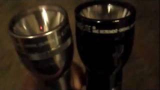 Maglite Flashlight led upgrade nite ize 2 D Cell Comparison [upl. by Eben590]