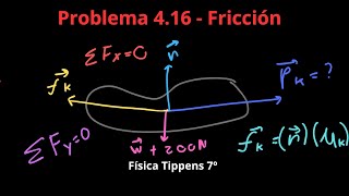 Física Tippens 416  Sección 47 Fricción [upl. by Reseda]