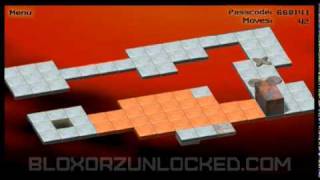 Bloxorz Level 27  71 moves minimum [upl. by Notsnorb]