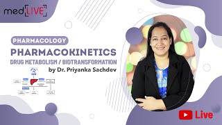 Pharmacokinetics  DRUG METABOLISM  BIOTRANSFORMATION with Dr Priyanka Sachdev [upl. by Lowis]