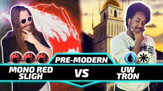 PREMODERN TRONNN VS MONO RED SLIGHH Paper PreModern MtG Gameplay 2024 [upl. by Nidla375]