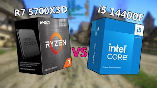 Ryzen 7 5700X3D vs Core i5 14400F [upl. by Roer204]