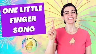 Interactive Songs One Little Finger Song Music Learning for Toddlers [upl. by Macmillan]