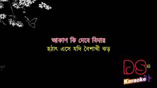 Vengeche Pinjor Andrew Kishor Bangla Karaoke [upl. by Dur172]