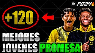 120 MEJORES JOVENES PROMESAS para MODO CARRERA en FC 24 BARATOS amp BRUTALES😱🔥 [upl. by Nolyd299]