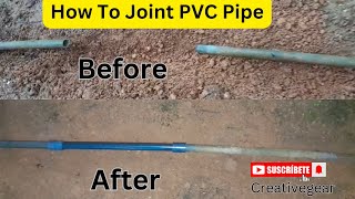 How to fix a Half inch PVC Pipe amp Joint socket easily [upl. by Adriaens]