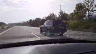 Mercedes Benz S500L W140 Cruising amp Chasing Range Rover L322 36 TDV8 [upl. by Dorkus]