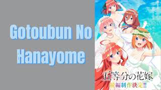 Gotoubun No Hanayome S2 ED  Hatsukoi  Vocals Only  No Copyright 16 [upl. by Aihsas]