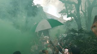 Banderazo Los Del Sur Atletico Nacional vs Medellin Semifinal Copa Clasico Paisa [upl. by Ddal811]