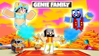 Adopted By MAGICAL GENIE FAMILY in Minecraft Hindi [upl. by Buchanan]