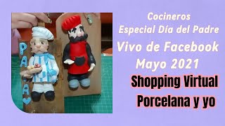 Cocineros 👨‍🍳 Especial Día del Padre Paso a paso en porcelana fría  Shopping virtual Porcelana y yo [upl. by Clifford]