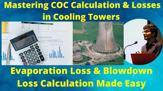 Cooling Tower Calculations in Hindi  Cooling tower blowdown loss amp Evaporation loss calculation [upl. by Jenna]