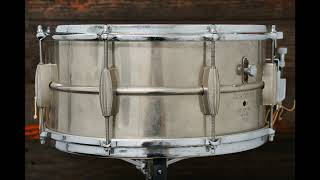 Slingerland 65x14quot All Metal Radio King Snare Drum  1930s [upl. by Yarg]