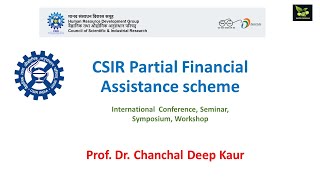 CSIR Partial Financial Assistance scheme for International travel grant [upl. by Ylrehs]