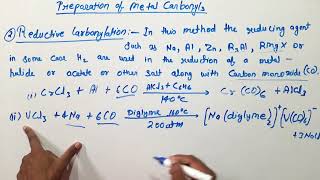 Preparation of metal carbonyls [upl. by Radley]