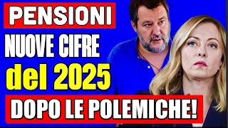 PENSIONI CLAMOROSO 👉 NUOVI AUMENTI per IL 2025 DOPO LA GAFFE DEI 3 EURO LE CIFRE quotAGGIORNATEquot 💰📈 [upl. by Torbert]