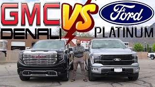 2024 Ford F150 Platinum vs 2024 GMC Sierra Denali Well Ford Tried [upl. by Rogerio]