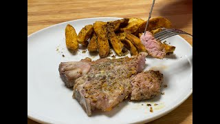 STEAK DALOYAU DE VEAU DANS AIR FRYER RECETTE FACILE  VEAL SIRLOIN STEAK IN AIR FRYER EASY RECIPE [upl. by Yatzeck386]